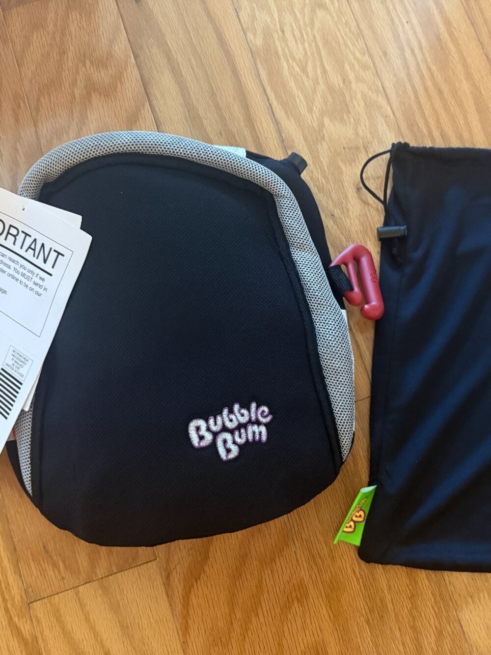 BubbleBum Inflatable Travel Booster Car Seat – Black - New, never used!
